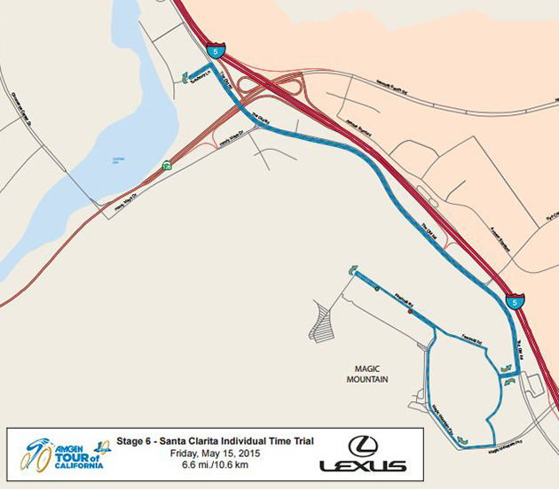 California Tour stage 6 map